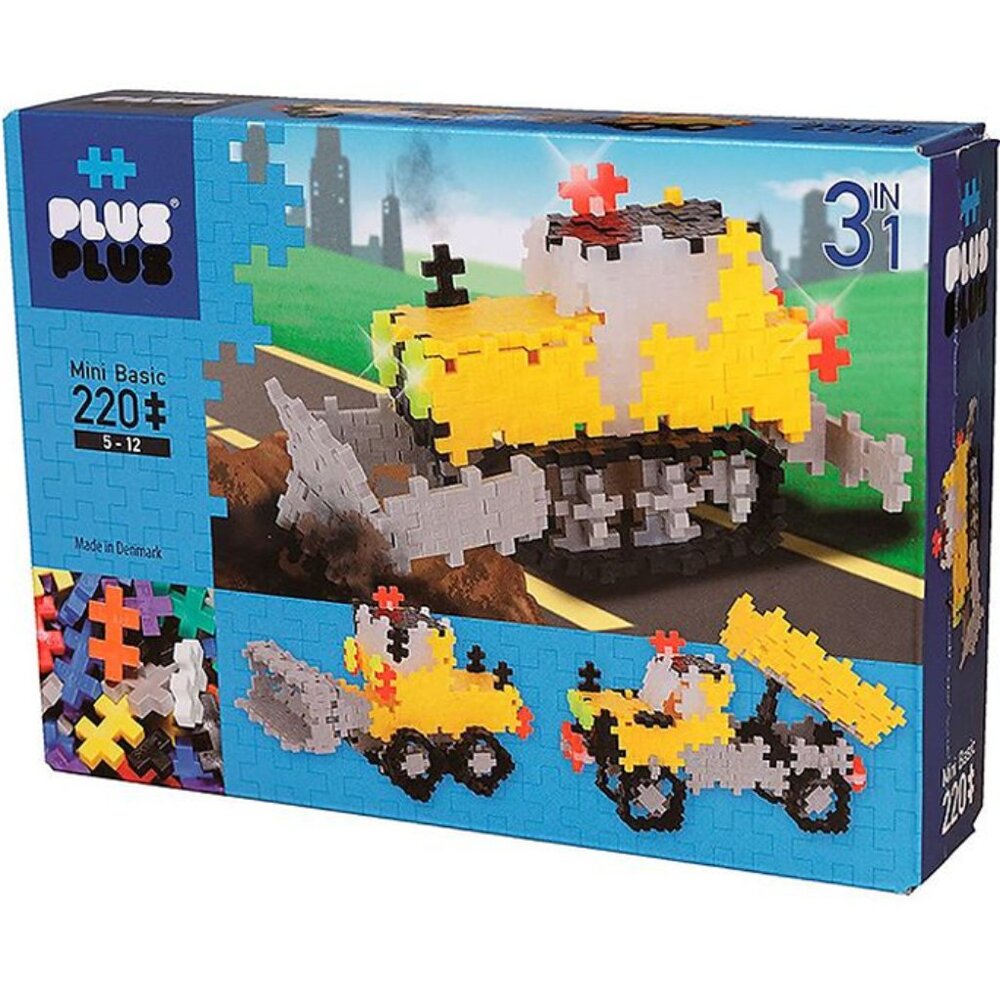 Plus-Plus 220pc Pastel 3 In 1 Building Set Made in Denmark New Sealed For Age 5+